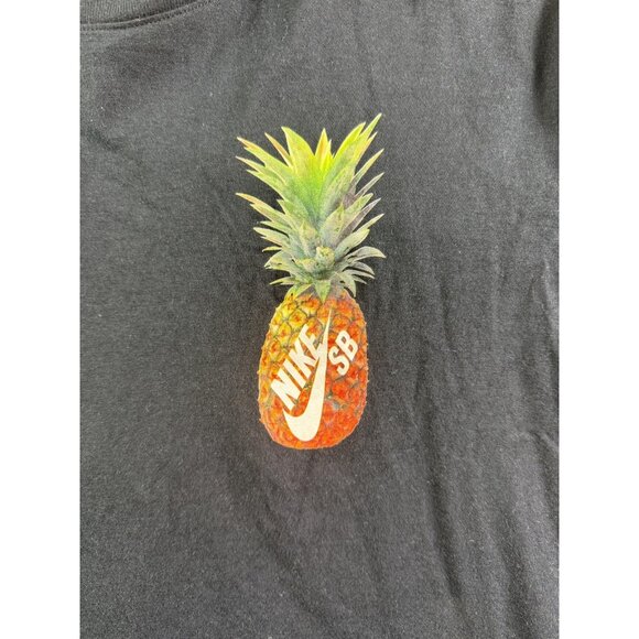 Nike SB Shirt Mens Extra Large Black Pineapple Parrot Graphic Skate Tee Tropical - Picture 3 of 12